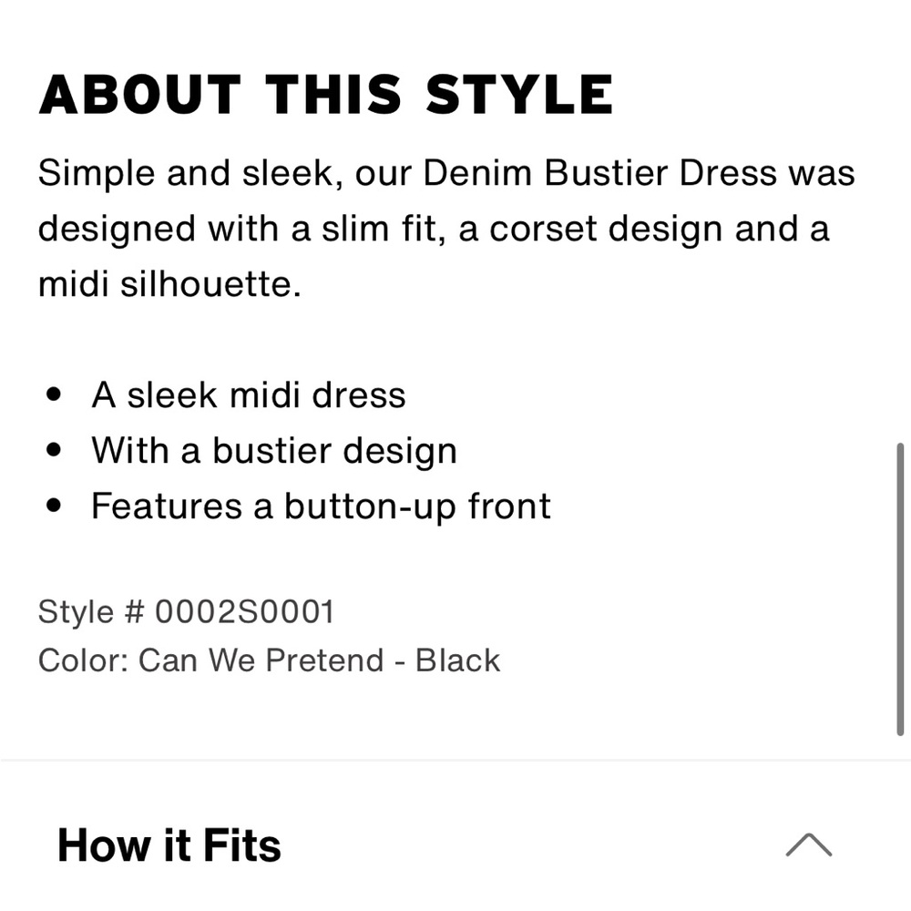 Levi’s Denim Bustier Dress - Picture 6 of 15